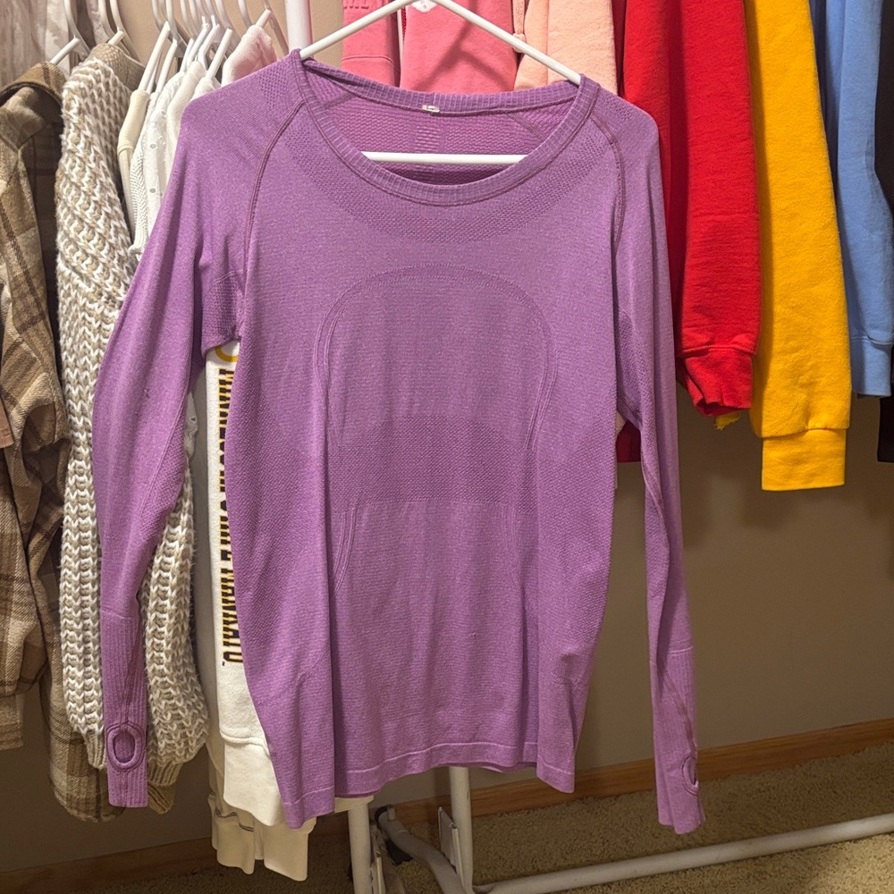 lululemon athletica Lavender Long Sleeve Top